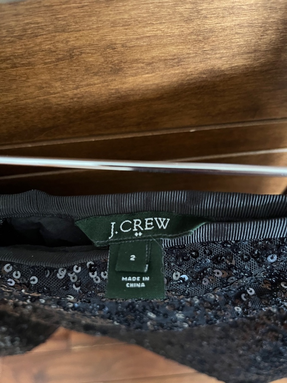 J. Crew Black Sequin Mini Skirt - Picture 2 of 6